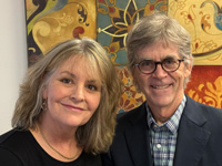 Producer, Theresa Bierer, and On Flourishing Host, Mark Carroll